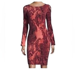 PROJECT RUNWAY SNAKESKIN PRINT dress Size small